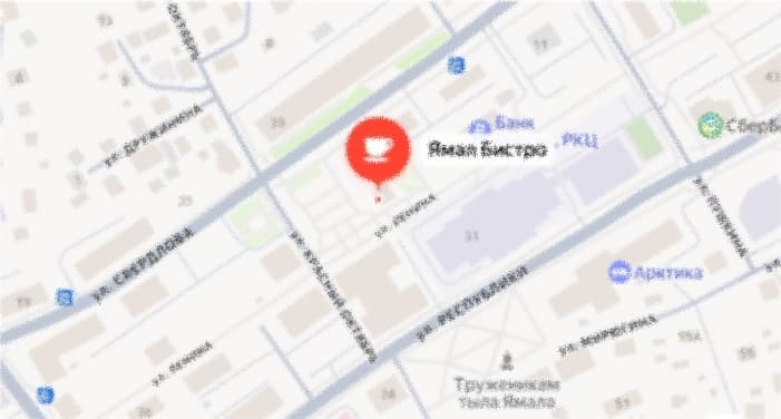 Ямал Бистро на карте Салехарда