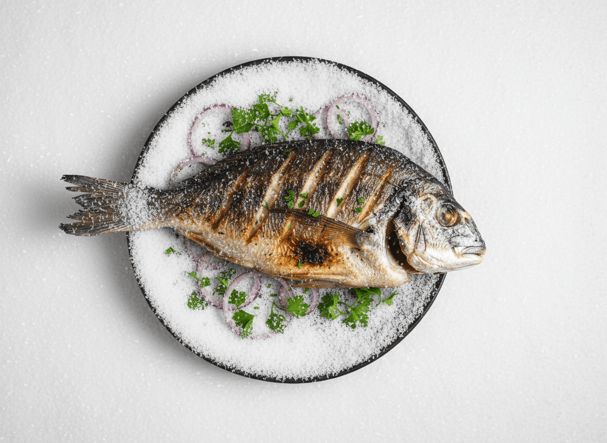 Дорадо на мангале