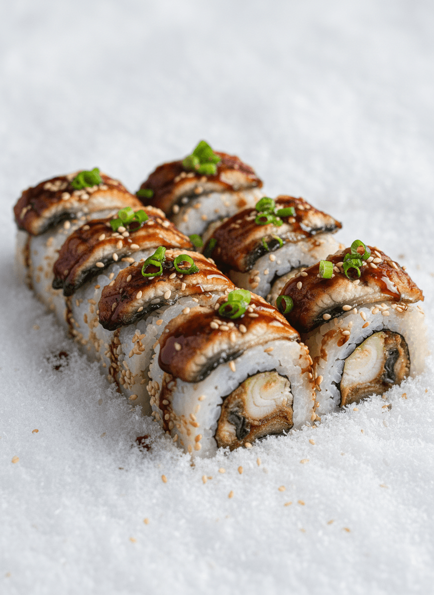 Ролл Калифорния с угрём