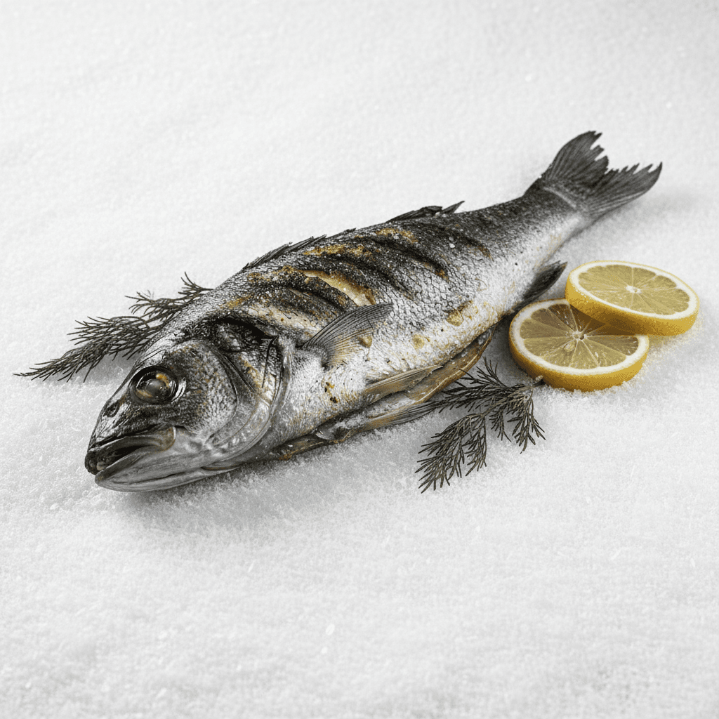 Сибас на мангале