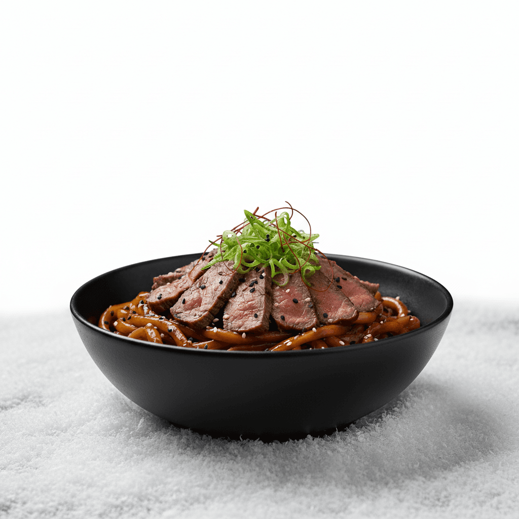 Удон с говядиной