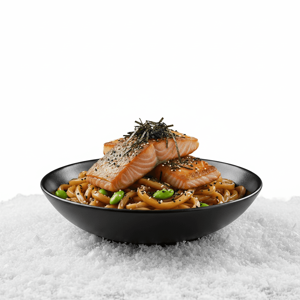 Удон с семгой